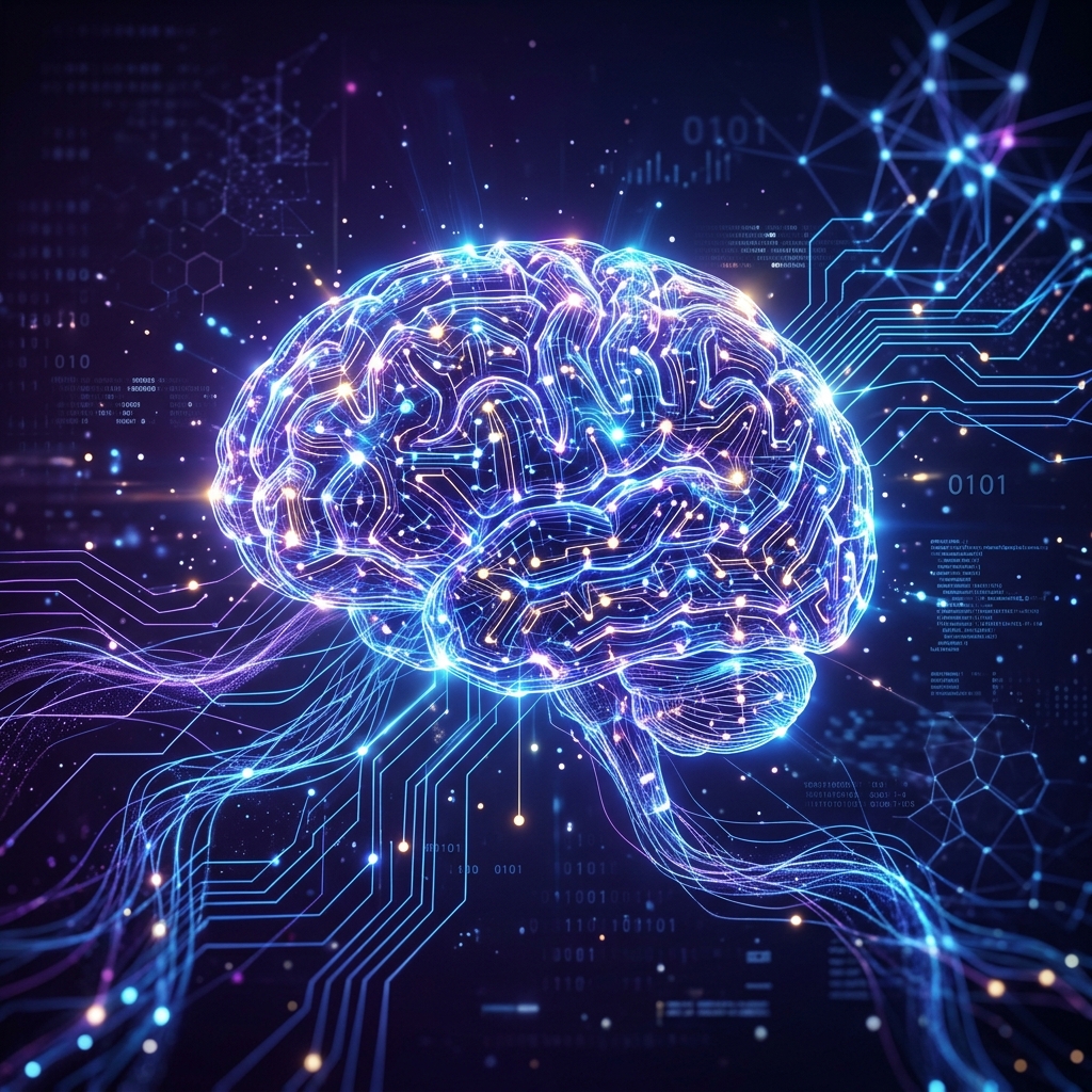 AI and Machine Learning Illustration