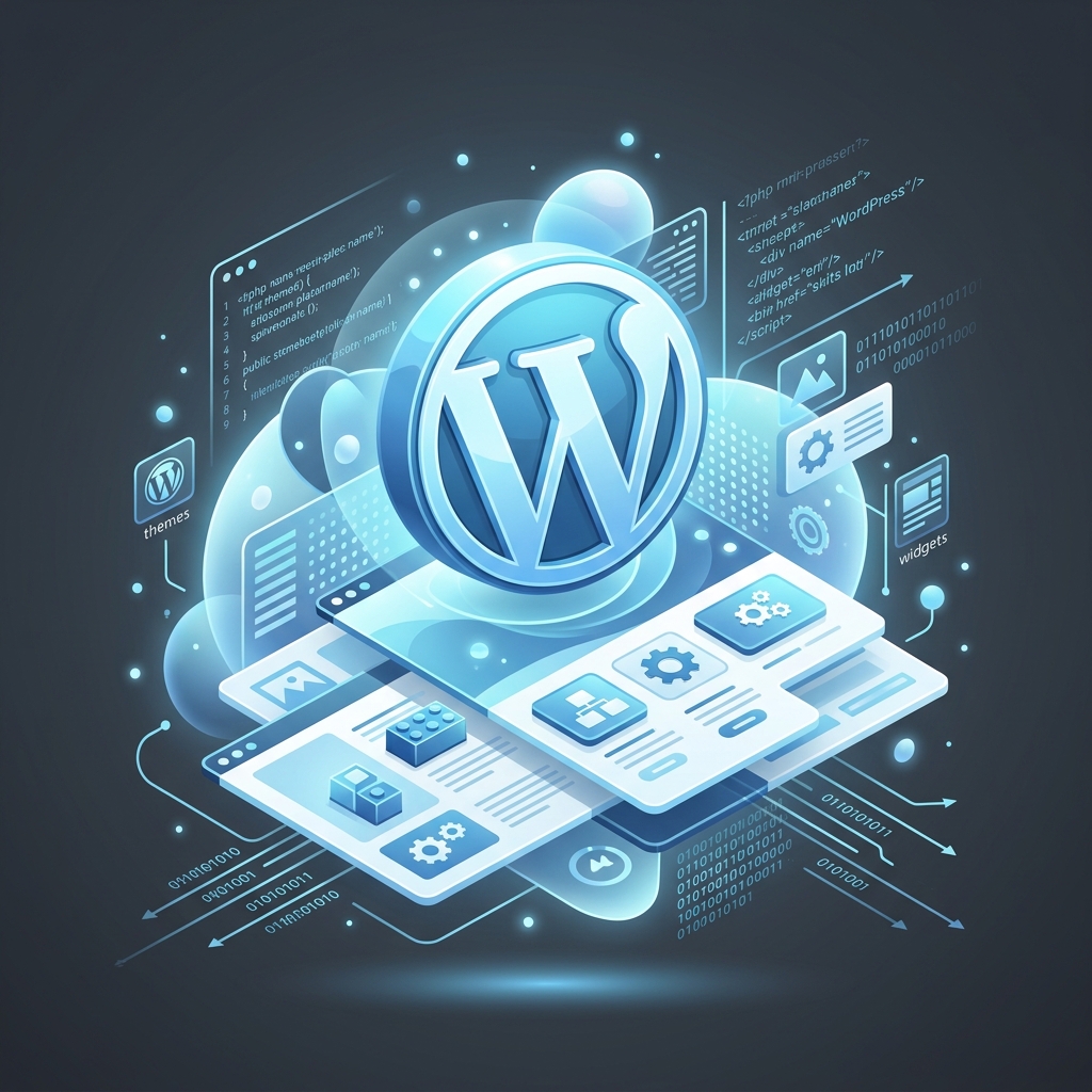 WordPress Development Illustration